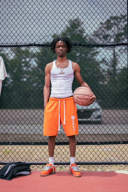 Orange Vier.Nul Athletic Shorts