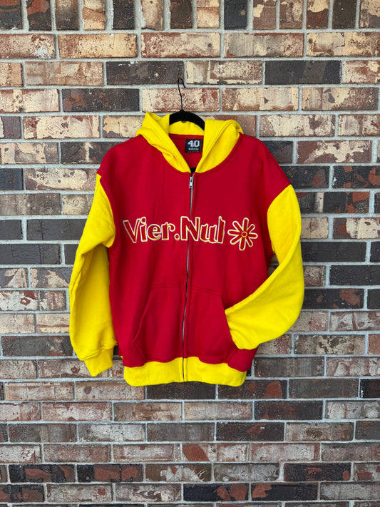 Vier.Nul Zip Up (Red/Yellow)