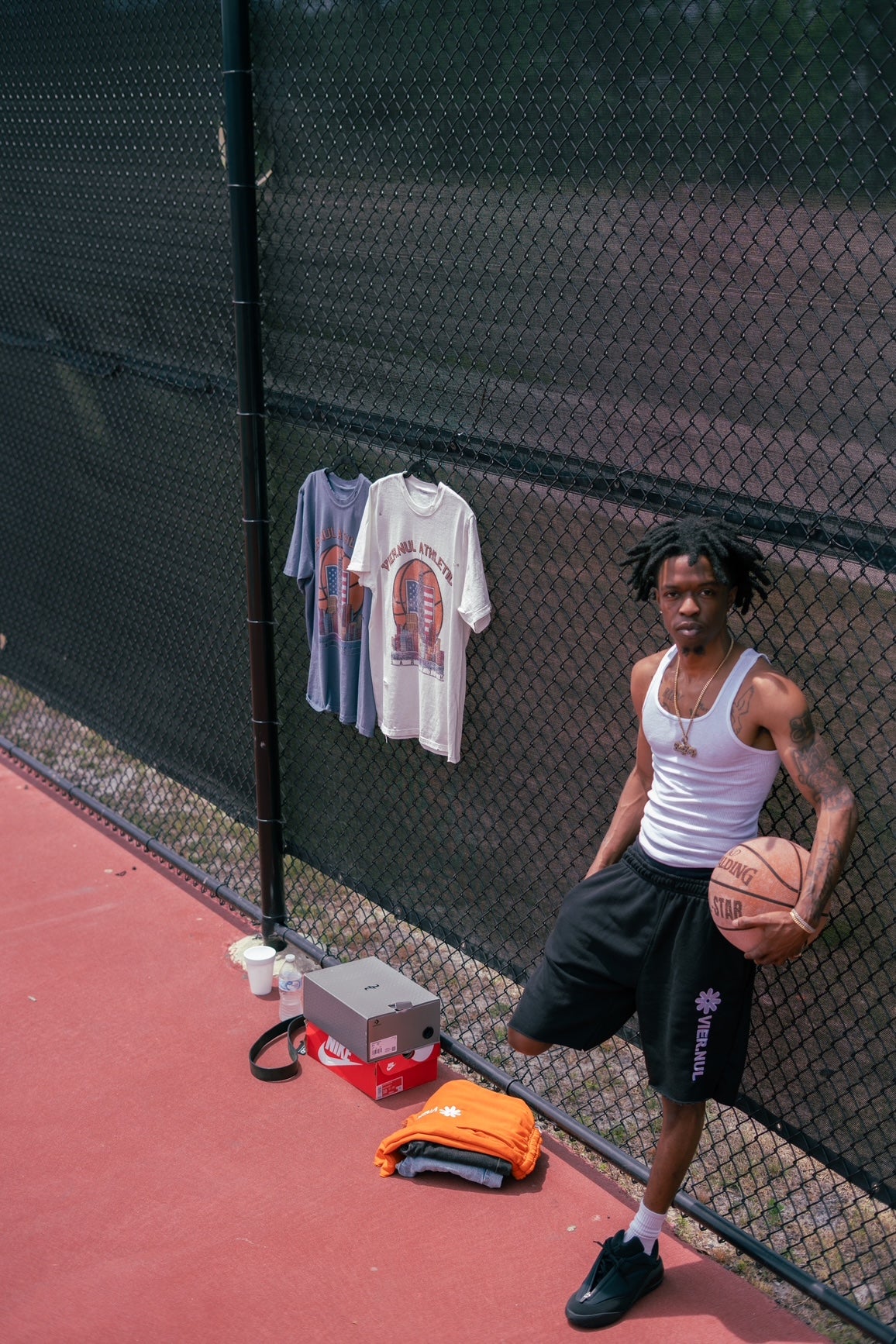Black Vier.Nul Athletic Shorts