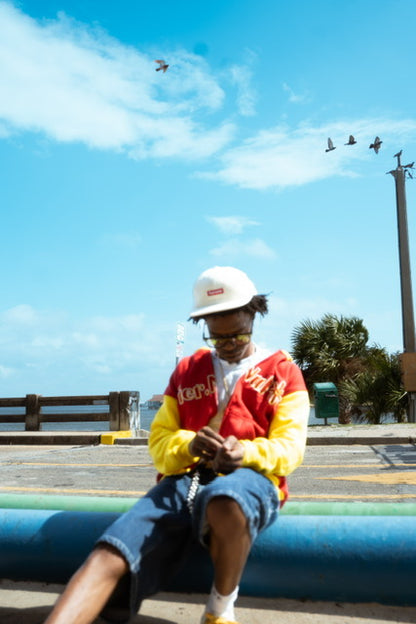 Vier.Nul Zip Up (Red/Yellow)