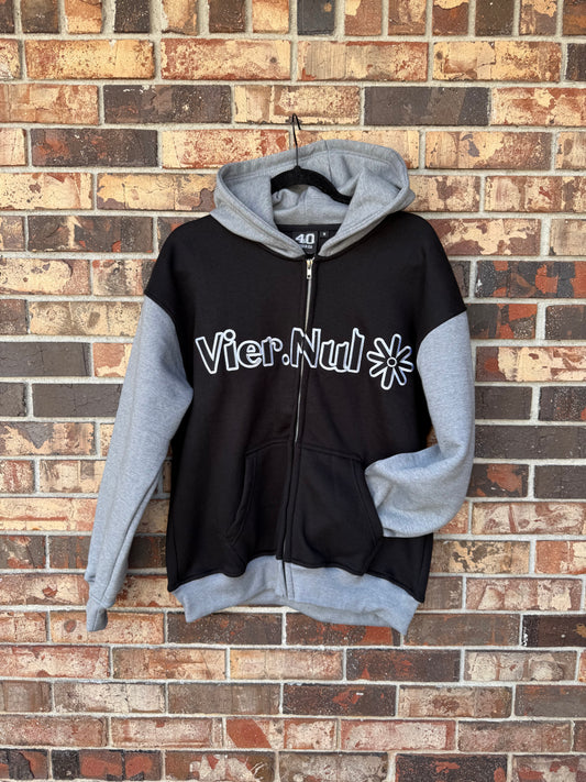 Vier.Nul Zip Up (Black/Grey)