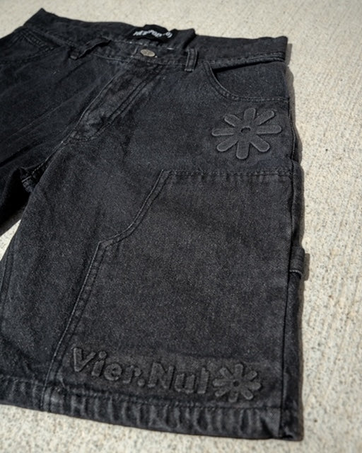 “Vier.Nul” Work Shorts (Washed Black)